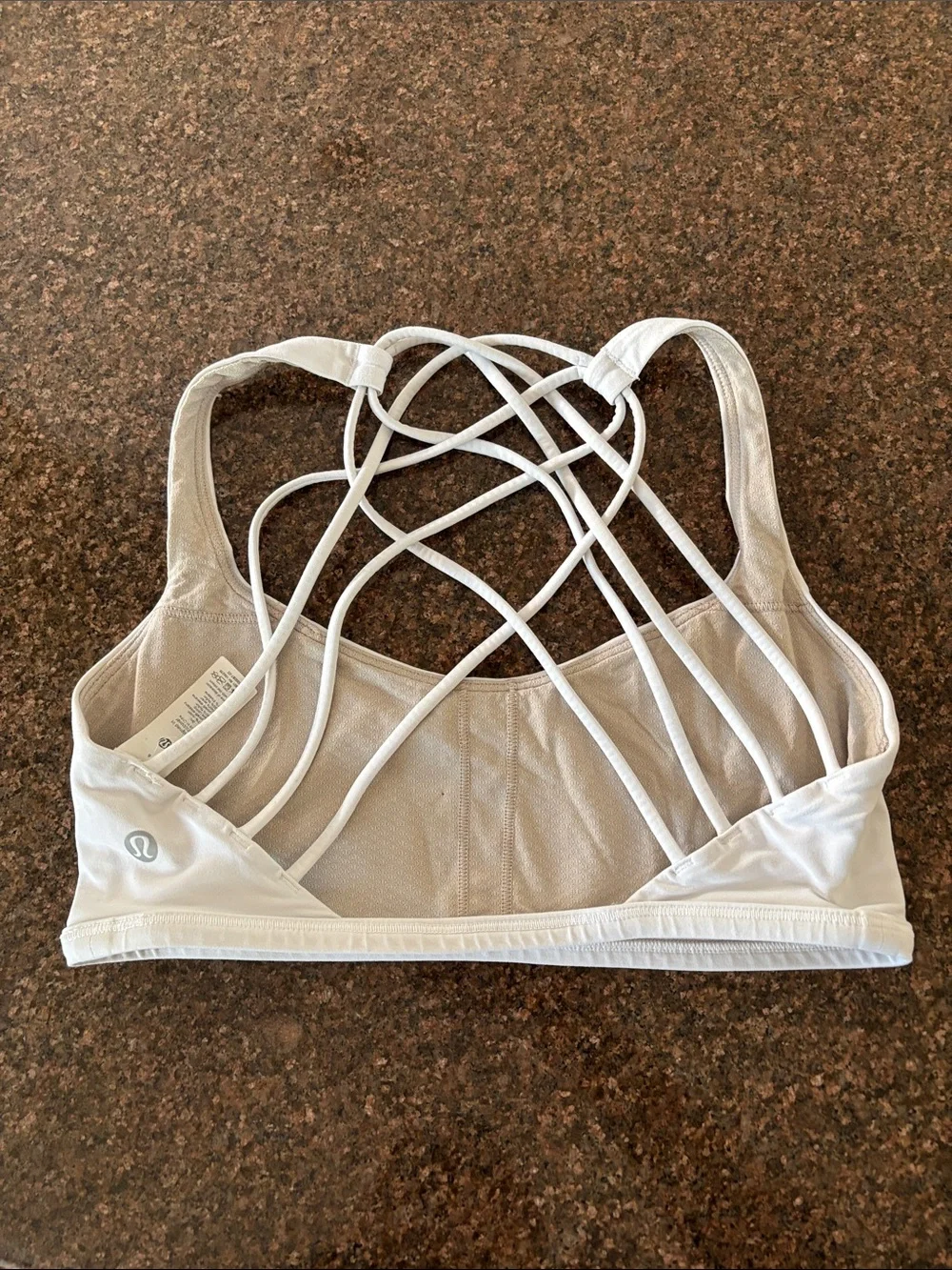 lululemon athletica White Strappy Crisscross Sports Workout Top-6